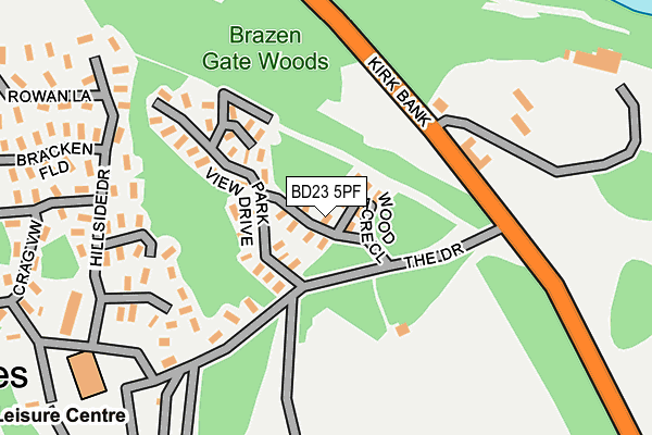 BD23 5PF map - OS OpenMap – Local (Ordnance Survey) BD23 5PF map - OS OpenMap – Local (Ordnance Survey)