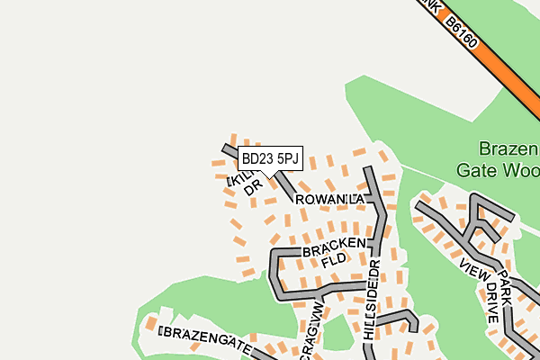 BD23 5PJ map - OS OpenMap – Local (Ordnance Survey) BD23 5PJ map - OS OpenMap – Local (Ordnance Survey)