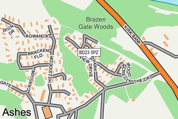 BD23 5PZ map - OS OpenMap – Local (Ordnance Survey) BD23 5PZ map - OS OpenMap – Local (Ordnance Survey)