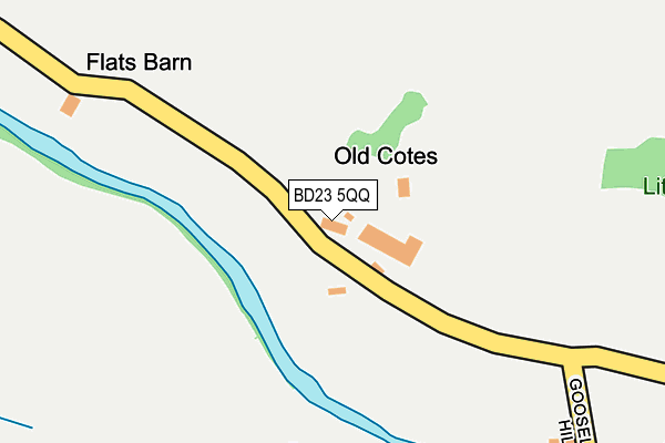 BD23 5QQ map - OS OpenMap – Local (Ordnance Survey) BD23 5QQ map - OS OpenMap – Local (Ordnance Survey)