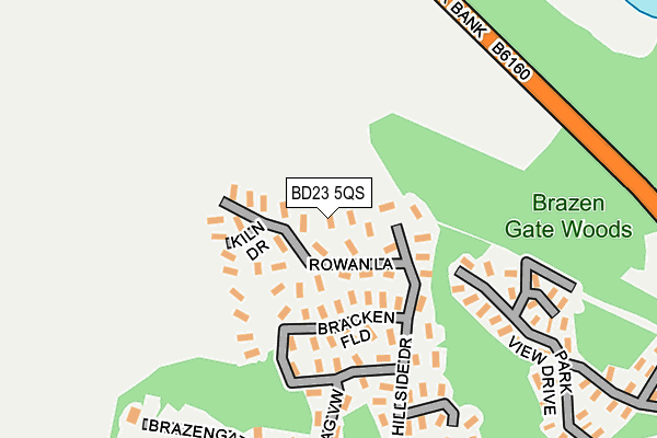 BD23 5QS map - OS OpenMap – Local (Ordnance Survey) BD23 5QS map - OS OpenMap – Local (Ordnance Survey)