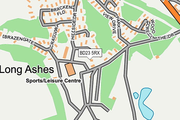 BD23 5RX map - OS OpenMap – Local (Ordnance Survey) BD23 5RX map - OS OpenMap – Local (Ordnance Survey)