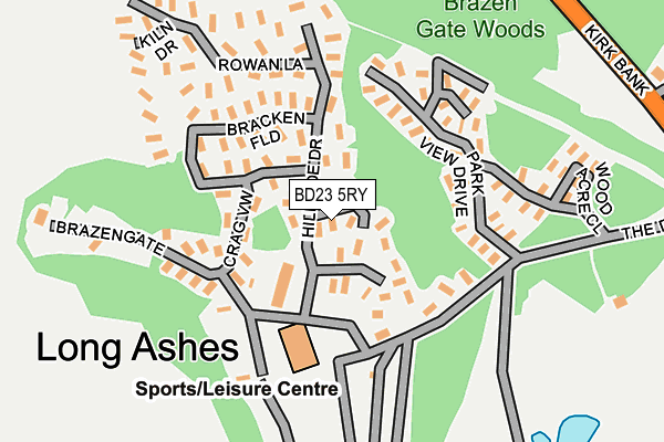 BD23 5RY map - OS OpenMap – Local (Ordnance Survey) BD23 5RY map - OS OpenMap – Local (Ordnance Survey)