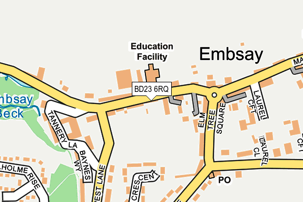 BD23 6RQ map - OS OpenMap – Local (Ordnance Survey) BD23 6RQ map - OS OpenMap – Local (Ordnance Survey)