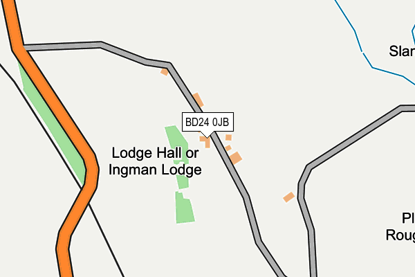 BD24 0JB map - OS OpenMap – Local (Ordnance Survey) BD24 0JB map - OS OpenMap – Local (Ordnance Survey)