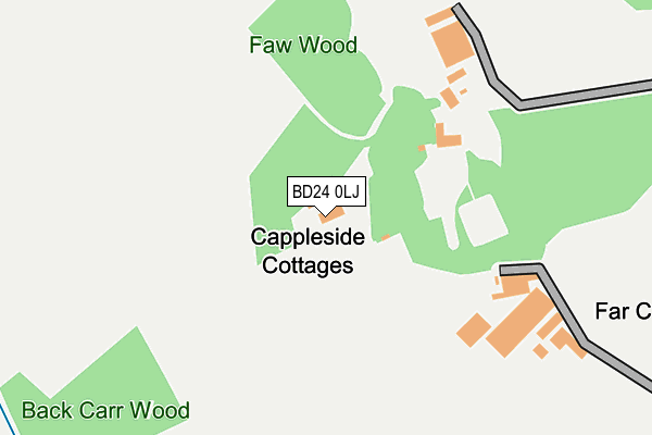 BD24 0LJ map - OS OpenMap – Local (Ordnance Survey) BD24 0LJ map - OS OpenMap – Local (Ordnance Survey)