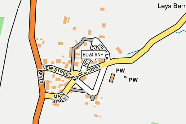 BD24 9NF map - OS OpenMap – Local (Ordnance Survey) BD24 9NF map - OS OpenMap – Local (Ordnance Survey)