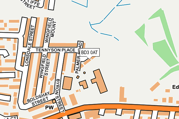 BD3 0AT map - OS OpenMap – Local (Ordnance Survey) BD3 0AT map - OS OpenMap – Local (Ordnance Survey)