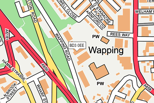 BD3 0EE map - OS OpenMap – Local (Ordnance Survey) BD3 0EE map - OS OpenMap – Local (Ordnance Survey)