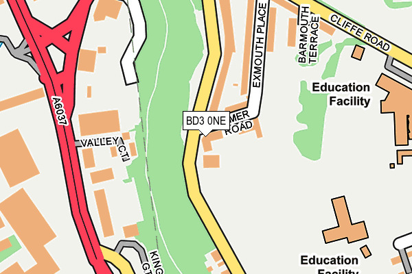 BD3 0NE map - OS OpenMap – Local (Ordnance Survey) BD3 0NE map - OS OpenMap – Local (Ordnance Survey)