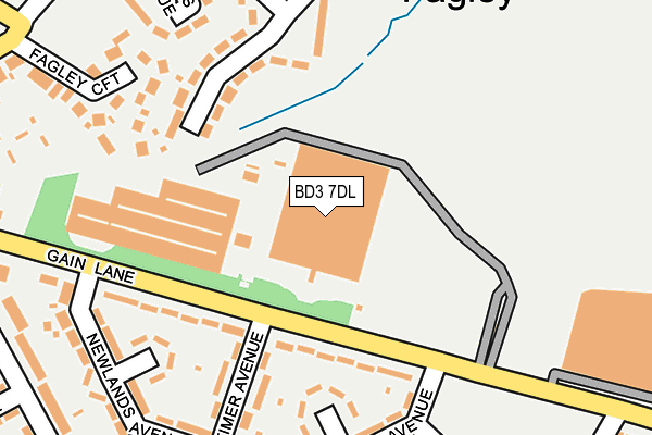 BD3 7DL map - OS OpenMap – Local (Ordnance Survey) BD3 7DL map - OS OpenMap – Local (Ordnance Survey)