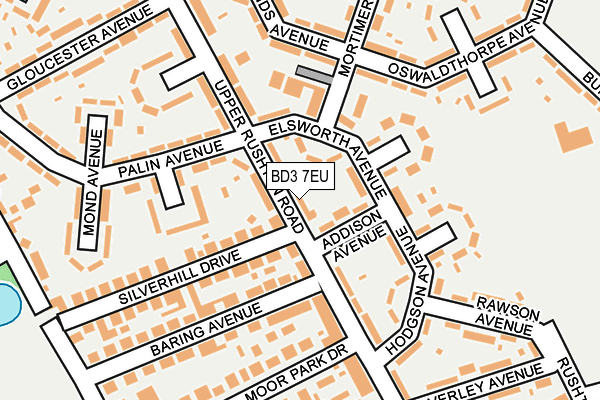 BD3 7EU map - OS OpenMap – Local (Ordnance Survey) BD3 7EU map - OS OpenMap – Local (Ordnance Survey)