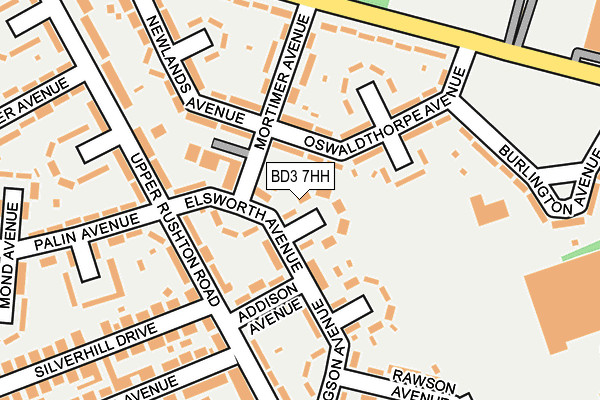 BD3 7HH map - OS OpenMap – Local (Ordnance Survey) BD3 7HH map - OS OpenMap – Local (Ordnance Survey)
