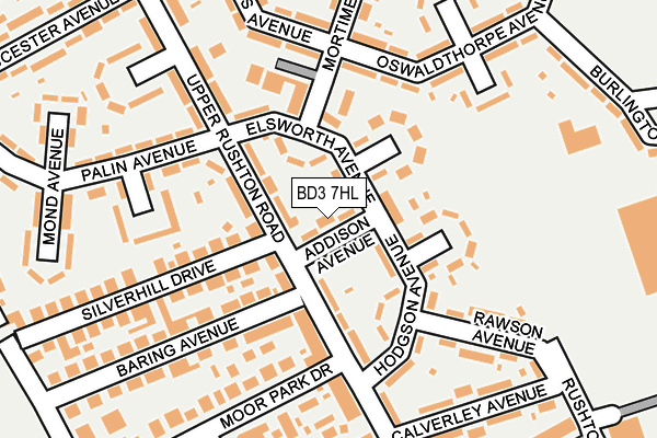 BD3 7HL map - OS OpenMap – Local (Ordnance Survey) BD3 7HL map - OS OpenMap – Local (Ordnance Survey)