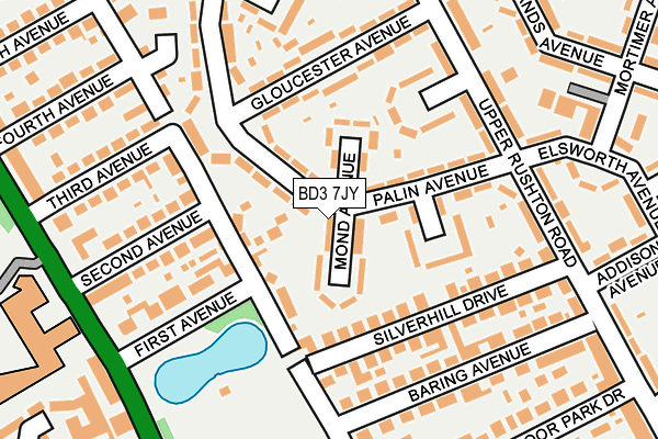 BD3 7JY map - OS OpenMap – Local (Ordnance Survey) BD3 7JY map - OS OpenMap – Local (Ordnance Survey)
