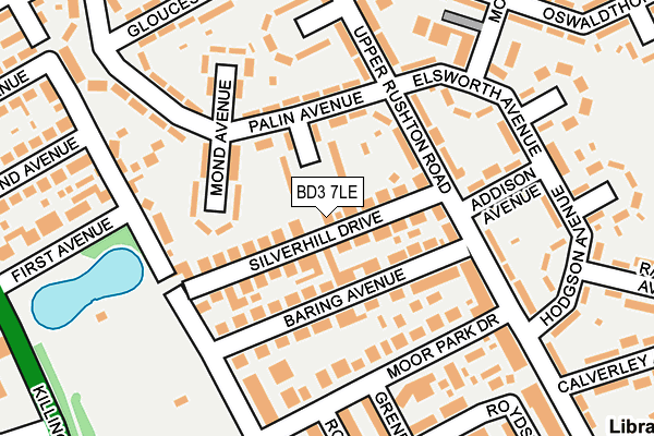 BD3 7LE map - OS OpenMap – Local (Ordnance Survey) BD3 7LE map - OS OpenMap – Local (Ordnance Survey)