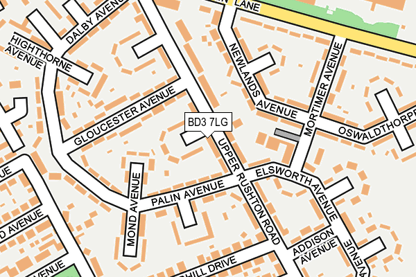 BD3 7LG map - OS OpenMap – Local (Ordnance Survey) BD3 7LG map - OS OpenMap – Local (Ordnance Survey)
