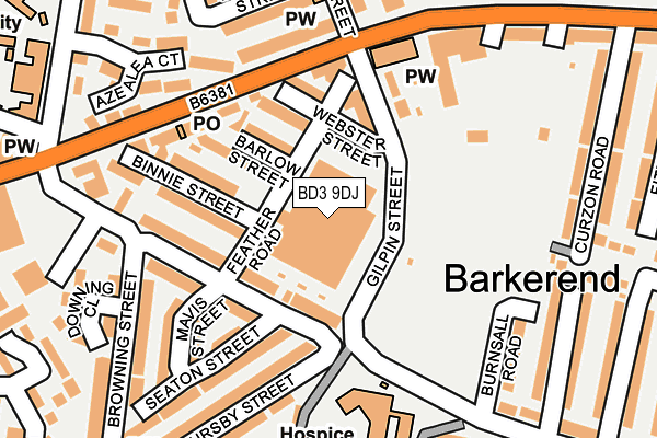 BD3 9DJ map - OS OpenMap – Local (Ordnance Survey) BD3 9DJ map - OS OpenMap – Local (Ordnance Survey)