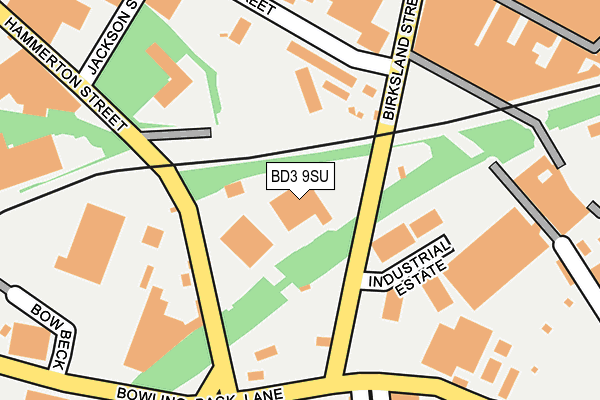BD3 9SU map - OS OpenMap – Local (Ordnance Survey) BD3 9SU map - OS OpenMap – Local (Ordnance Survey)