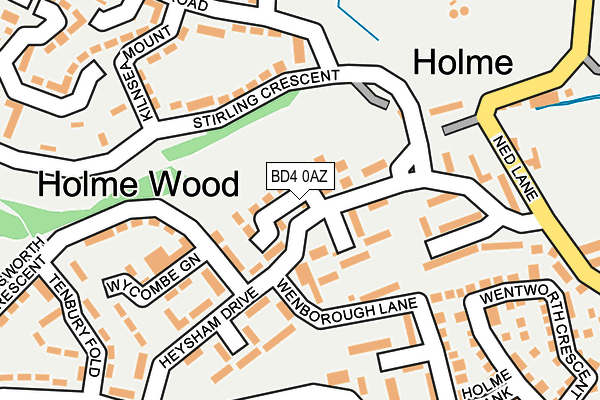 BD4 0AZ map - OS OpenMap – Local (Ordnance Survey) BD4 0AZ map - OS OpenMap – Local (Ordnance Survey)