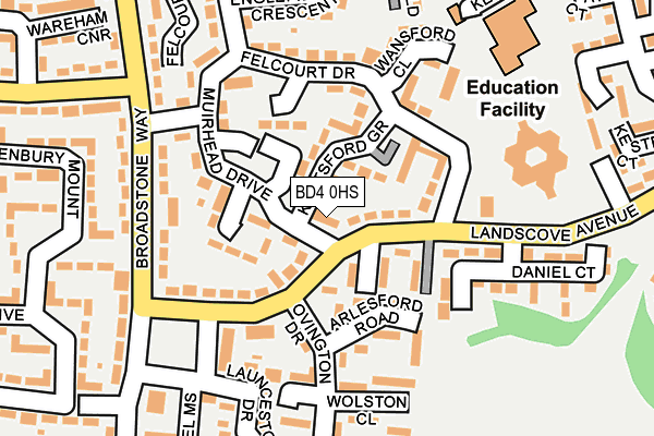 BD4 0HS map - OS OpenMap – Local (Ordnance Survey) BD4 0HS map - OS OpenMap – Local (Ordnance Survey)