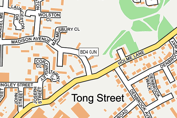 BD4 0JN map - OS OpenMap – Local (Ordnance Survey) BD4 0JN map - OS OpenMap – Local (Ordnance Survey)
