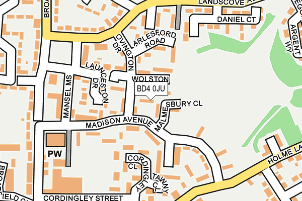 BD4 0JU map - OS OpenMap – Local (Ordnance Survey) BD4 0JU map - OS OpenMap – Local (Ordnance Survey)