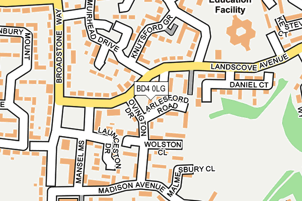 BD4 0LG map - OS OpenMap – Local (Ordnance Survey) BD4 0LG map - OS OpenMap – Local (Ordnance Survey)