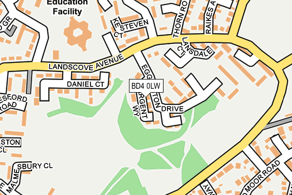 BD4 0LW map - OS OpenMap – Local (Ordnance Survey) BD4 0LW map - OS OpenMap – Local (Ordnance Survey)