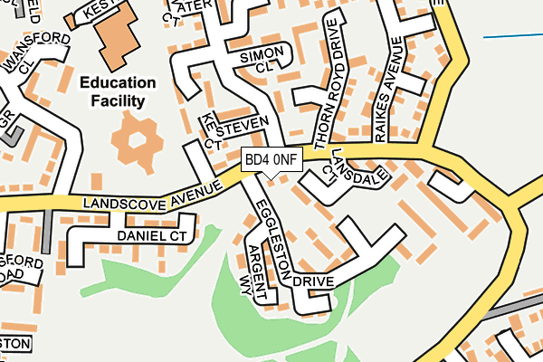 BD4 0NF map - OS OpenMap – Local (Ordnance Survey) BD4 0NF map - OS OpenMap – Local (Ordnance Survey)