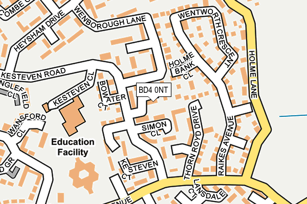 BD4 0NT map - OS OpenMap – Local (Ordnance Survey) BD4 0NT map - OS OpenMap – Local (Ordnance Survey)