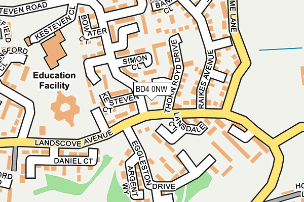 BD4 0NW map - OS OpenMap – Local (Ordnance Survey) BD4 0NW map - OS OpenMap – Local (Ordnance Survey)