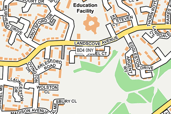 BD4 0NY map - OS OpenMap – Local (Ordnance Survey) BD4 0NY map - OS OpenMap – Local (Ordnance Survey)