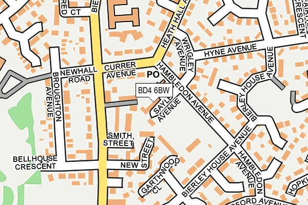 BD4 6BW map - OS OpenMap – Local (Ordnance Survey) BD4 6BW map - OS OpenMap – Local (Ordnance Survey)