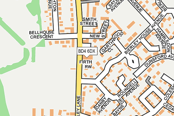 BD4 6DX map - OS OpenMap – Local (Ordnance Survey) BD4 6DX map - OS OpenMap – Local (Ordnance Survey)