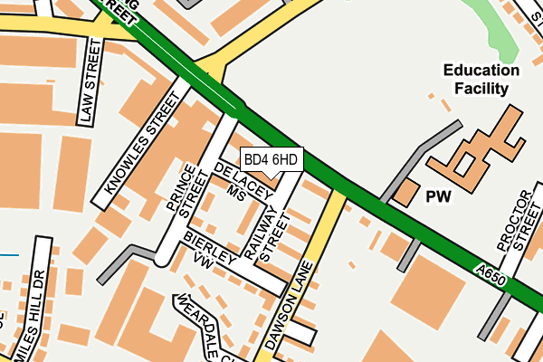 BD4 6HD map - OS OpenMap – Local (Ordnance Survey) BD4 6HD map - OS OpenMap – Local (Ordnance Survey)