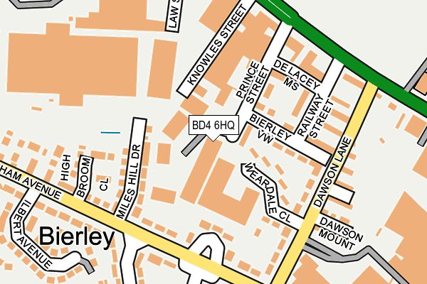 BD4 6HQ map - OS OpenMap – Local (Ordnance Survey) BD4 6HQ map - OS OpenMap – Local (Ordnance Survey)