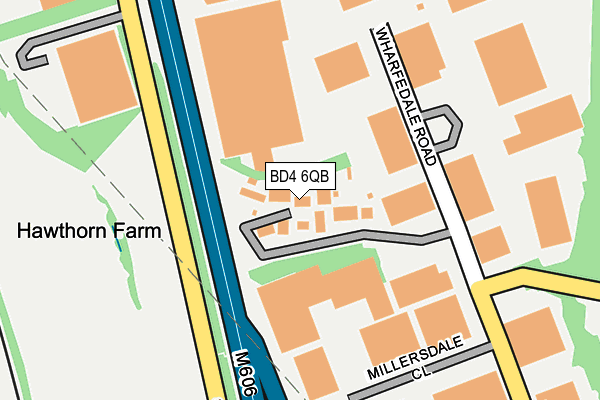 BD4 6QB map - OS OpenMap – Local (Ordnance Survey) BD4 6QB map - OS OpenMap – Local (Ordnance Survey)