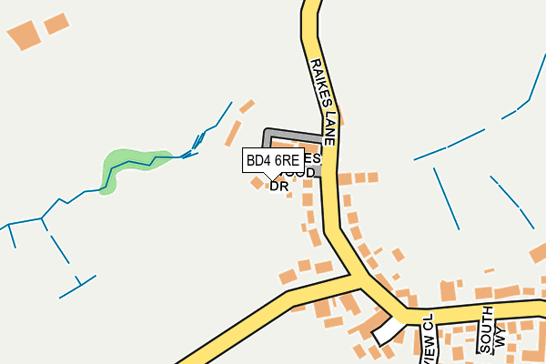BD4 6RE map - OS OpenMap – Local (Ordnance Survey) BD4 6RE map - OS OpenMap – Local (Ordnance Survey)