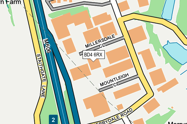 BD4 6RX map - OS OpenMap – Local (Ordnance Survey) BD4 6RX map - OS OpenMap – Local (Ordnance Survey)