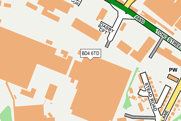 BD4 6TD map - OS OpenMap – Local (Ordnance Survey) BD4 6TD map - OS OpenMap – Local (Ordnance Survey)