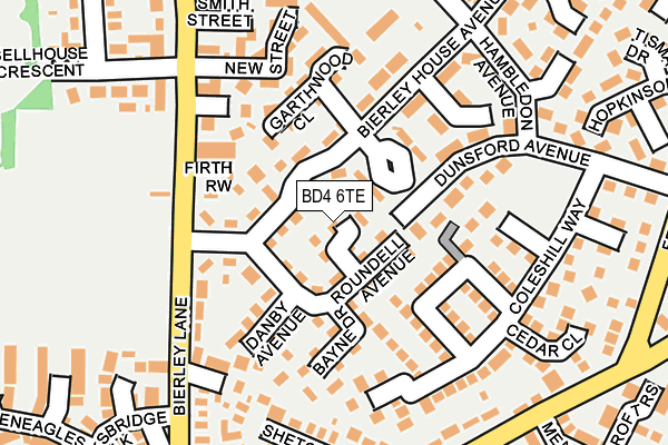 BD4 6TE map - OS OpenMap – Local (Ordnance Survey) BD4 6TE map - OS OpenMap – Local (Ordnance Survey)