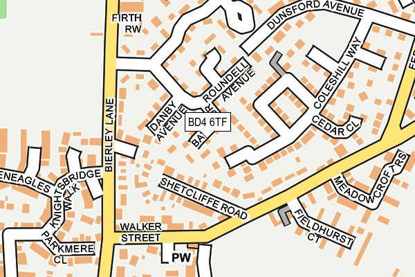 BD4 6TF map - OS OpenMap – Local (Ordnance Survey) BD4 6TF map - OS OpenMap – Local (Ordnance Survey)