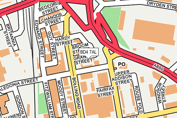 BD4 7AL map - OS OpenMap – Local (Ordnance Survey) BD4 7AL map - OS OpenMap – Local (Ordnance Survey)