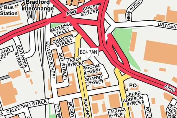BD4 7AN map - OS OpenMap – Local (Ordnance Survey) BD4 7AN map - OS OpenMap – Local (Ordnance Survey)