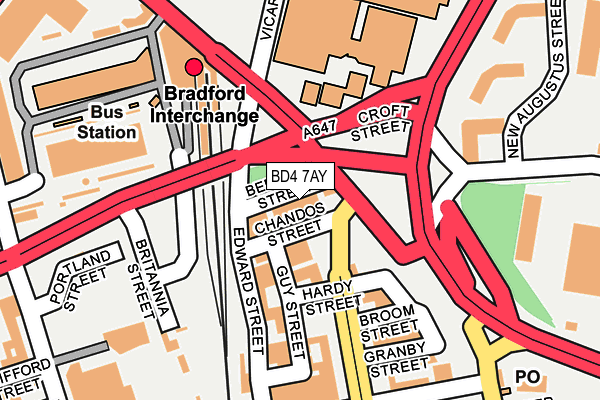 BD4 7AY map - OS OpenMap – Local (Ordnance Survey) BD4 7AY map - OS OpenMap – Local (Ordnance Survey)