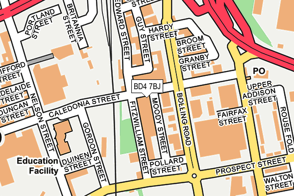 BD4 7BJ map - OS OpenMap – Local (Ordnance Survey) BD4 7BJ map - OS OpenMap – Local (Ordnance Survey)