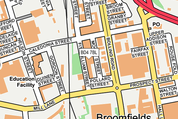 BD4 7BL map - OS OpenMap – Local (Ordnance Survey) BD4 7BL map - OS OpenMap – Local (Ordnance Survey)