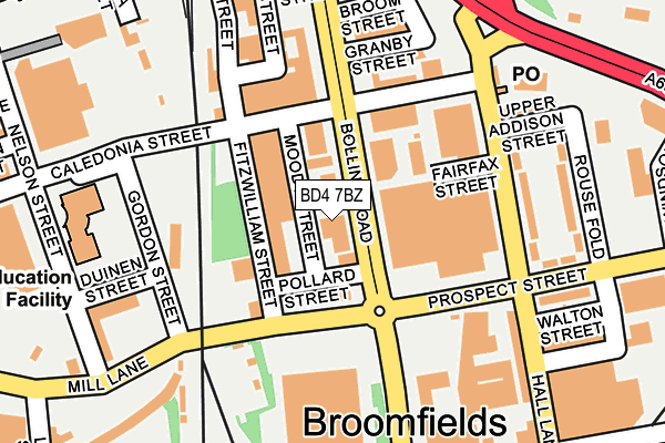 BD4 7BZ map - OS OpenMap – Local (Ordnance Survey) BD4 7BZ map - OS OpenMap – Local (Ordnance Survey)