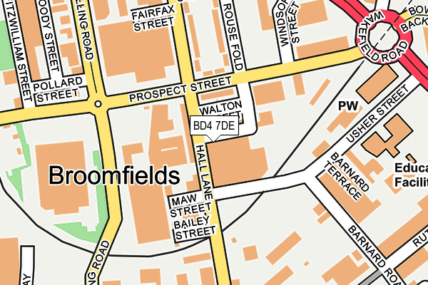 BD4 7DE map - OS OpenMap – Local (Ordnance Survey) BD4 7DE map - OS OpenMap – Local (Ordnance Survey)